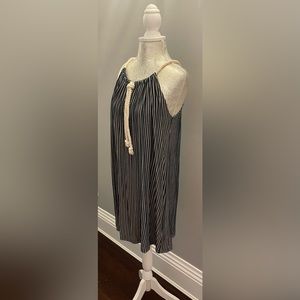 Vintage Havana Womens Blue And White Mini Swing Dress Size S